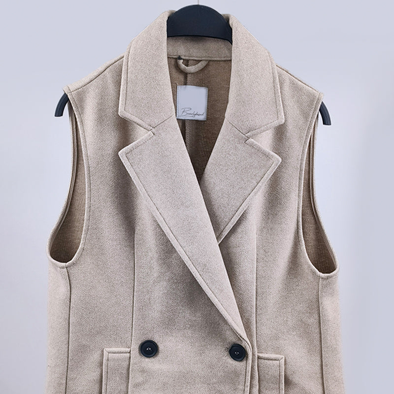 Amour Wool Long Vest